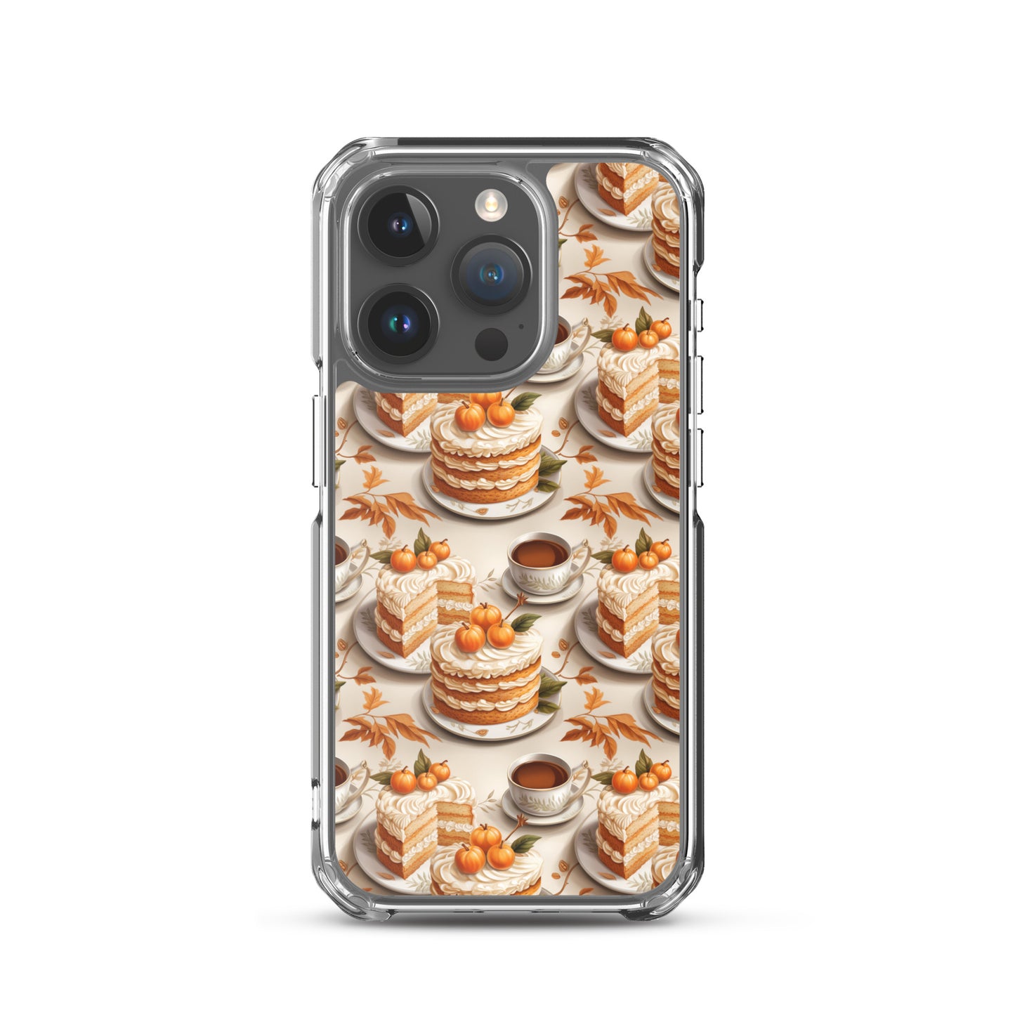 Clear Case for iPhone® Fall Fashion Autumn Spice and Pumpkin Pie