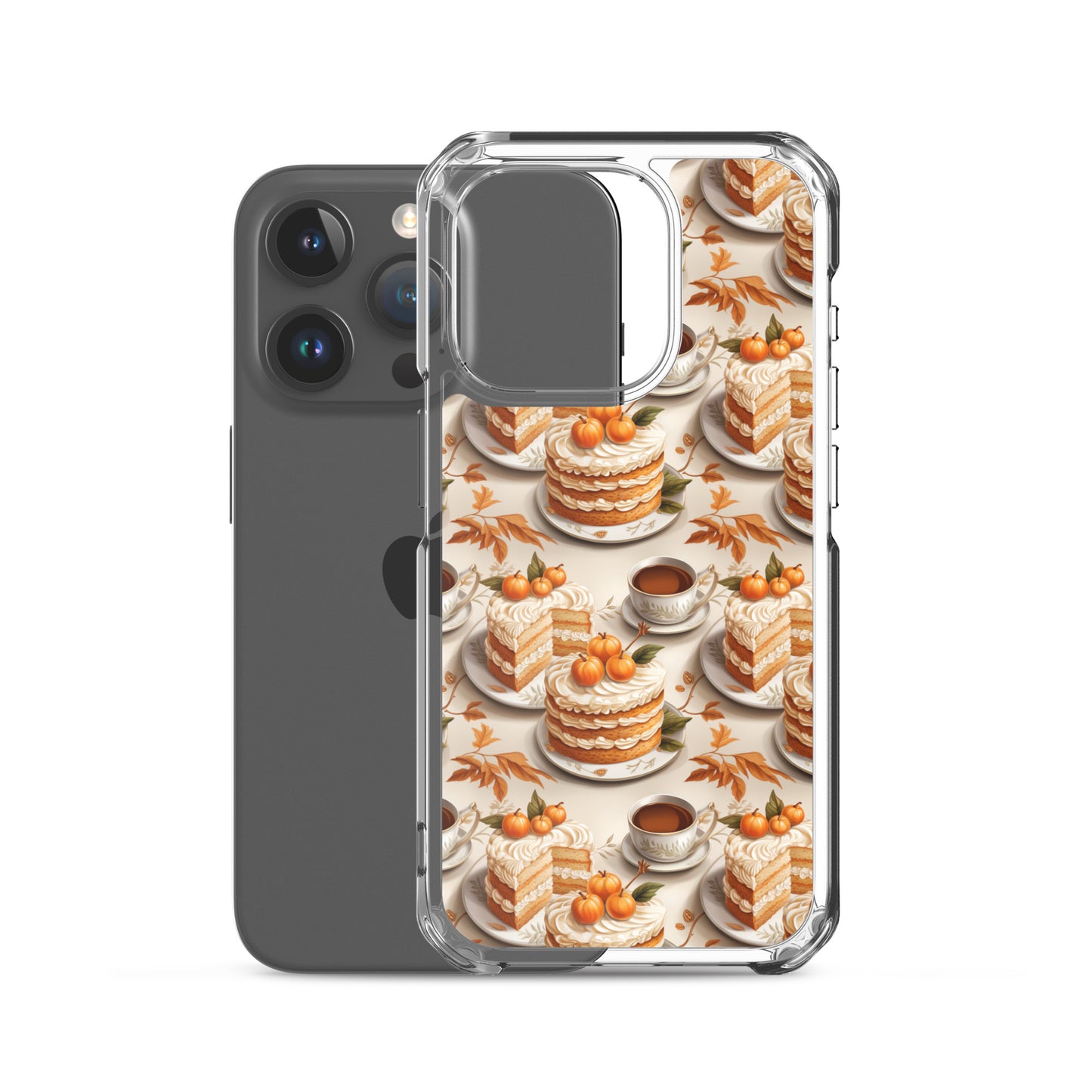 Clear Case for iPhone® Fall Fashion Autumn Spice and Pumpkin Pie