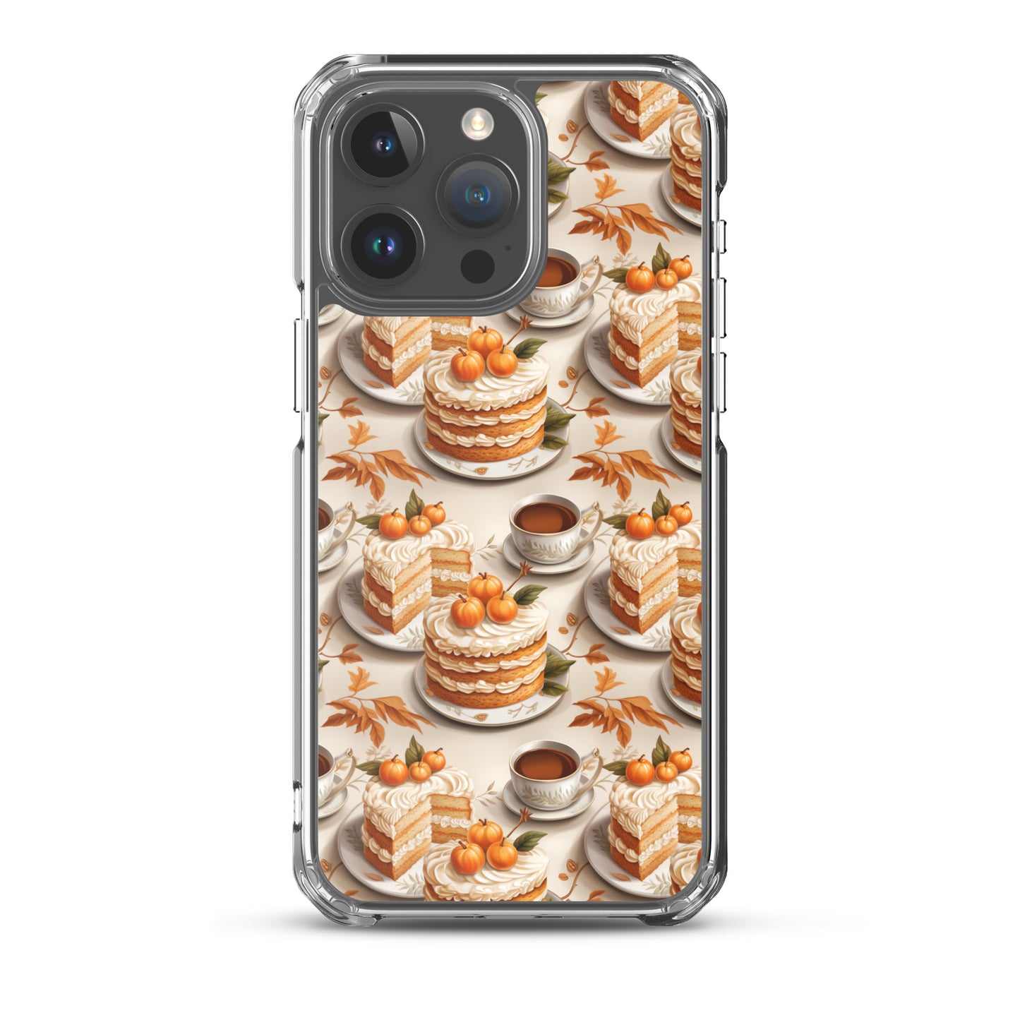 Clear Case for iPhone® Fall Fashion Autumn Spice and Pumpkin Pie