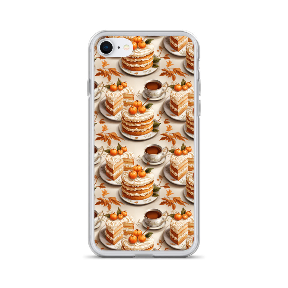 Clear Case for iPhone® Fall Fashion Autumn Spice and Pumpkin Pie