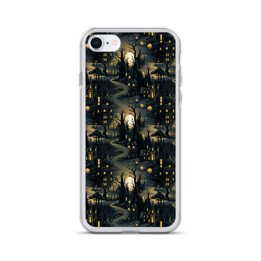 Clear Case for iPhone® Halloween Haunted House