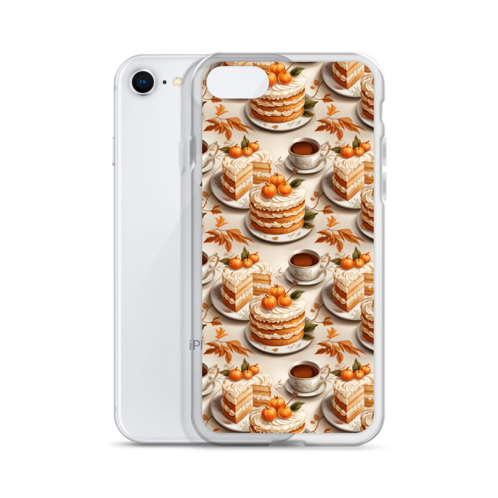Clear Case for iPhone® Fall Fashion Autumn Spice and Pumpkin Pie