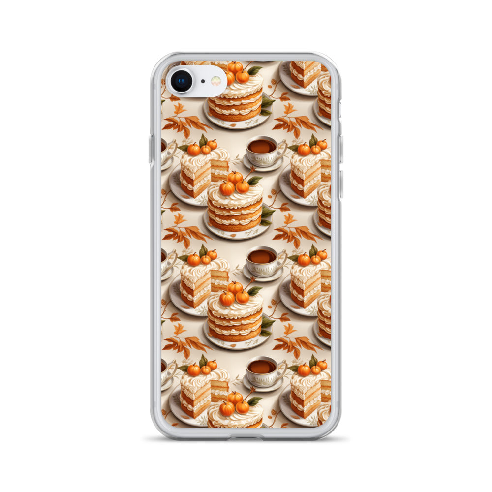Clear Case for iPhone® Fall Fashion Autumn Spice and Pumpkin Pie