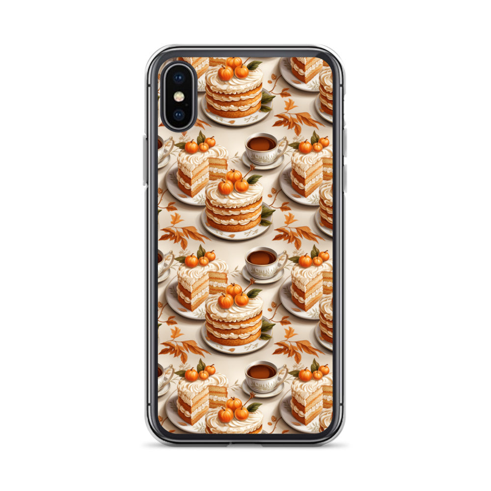 Clear Case for iPhone® Fall Fashion Autumn Spice and Pumpkin Pie
