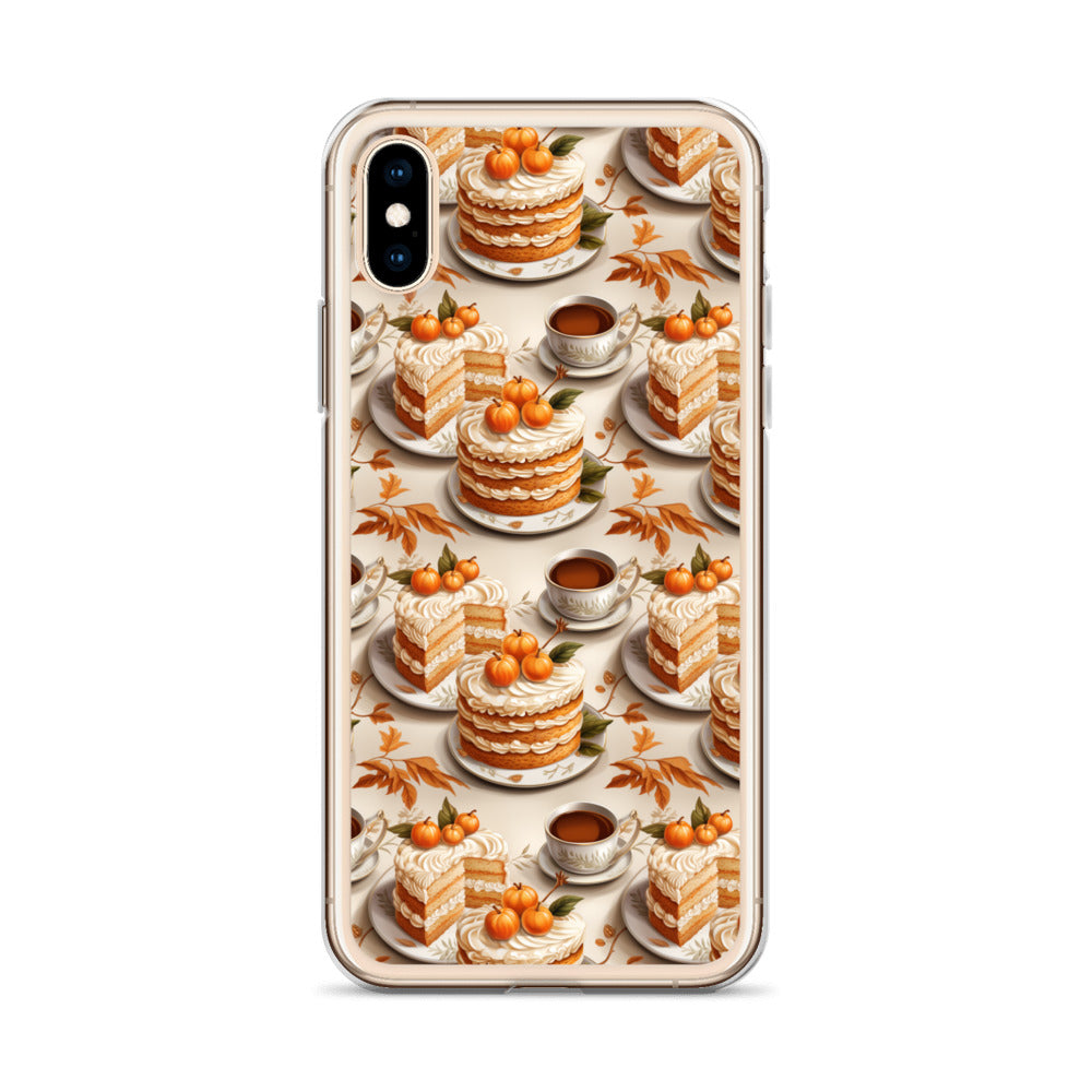 Clear Case for iPhone® Fall Fashion Autumn Spice and Pumpkin Pie