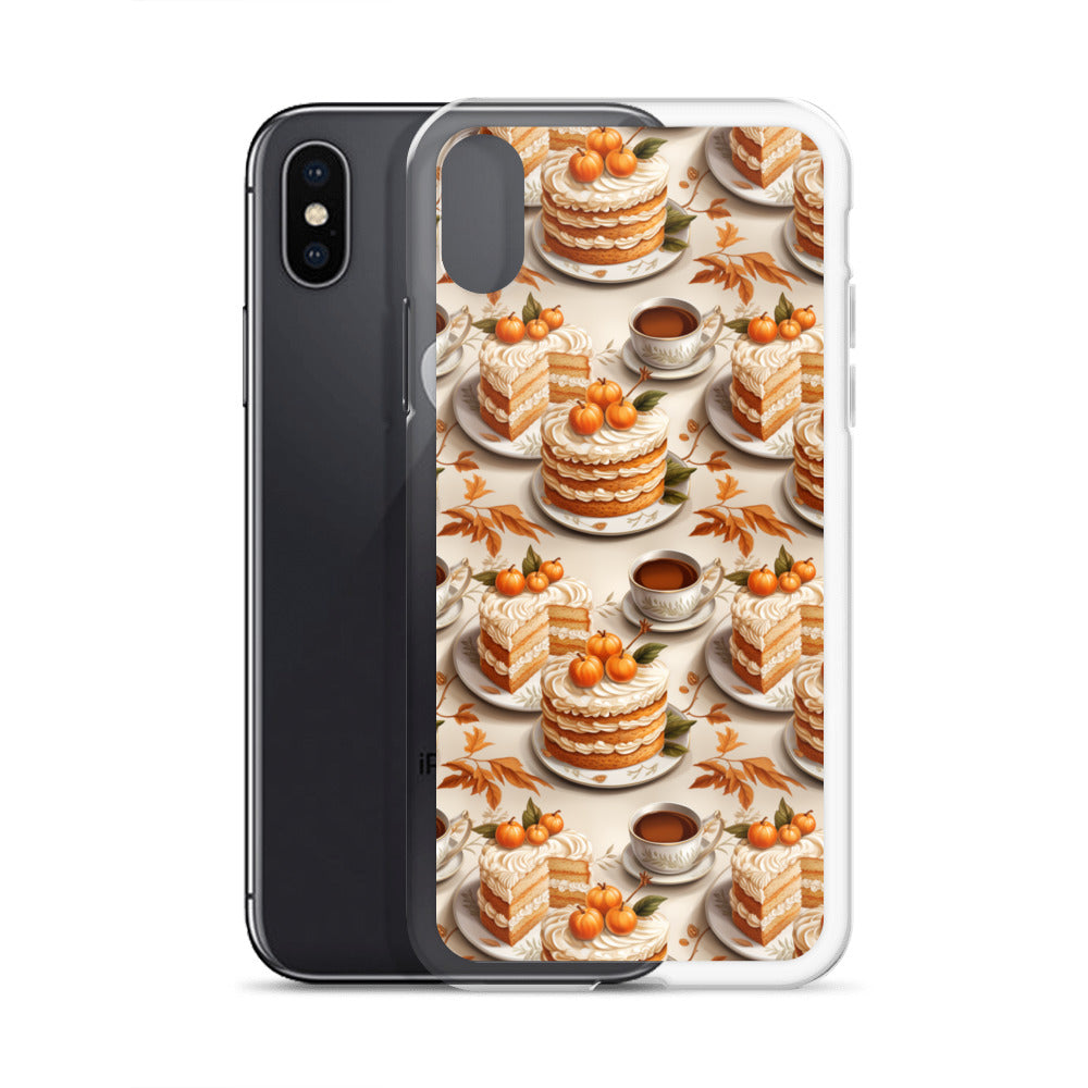 Clear Case for iPhone® Fall Fashion Autumn Spice and Pumpkin Pie