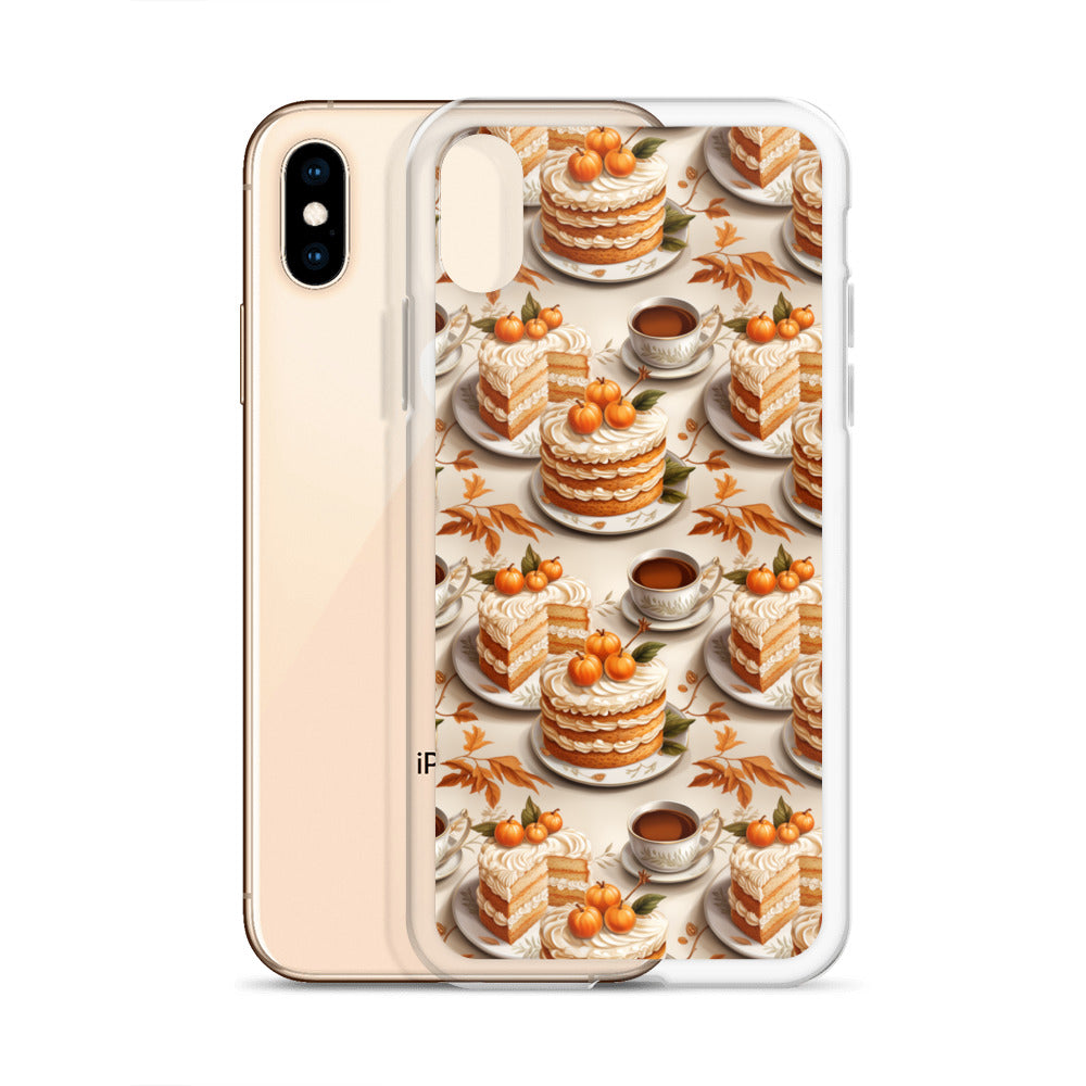 Clear Case for iPhone® Fall Fashion Autumn Spice and Pumpkin Pie