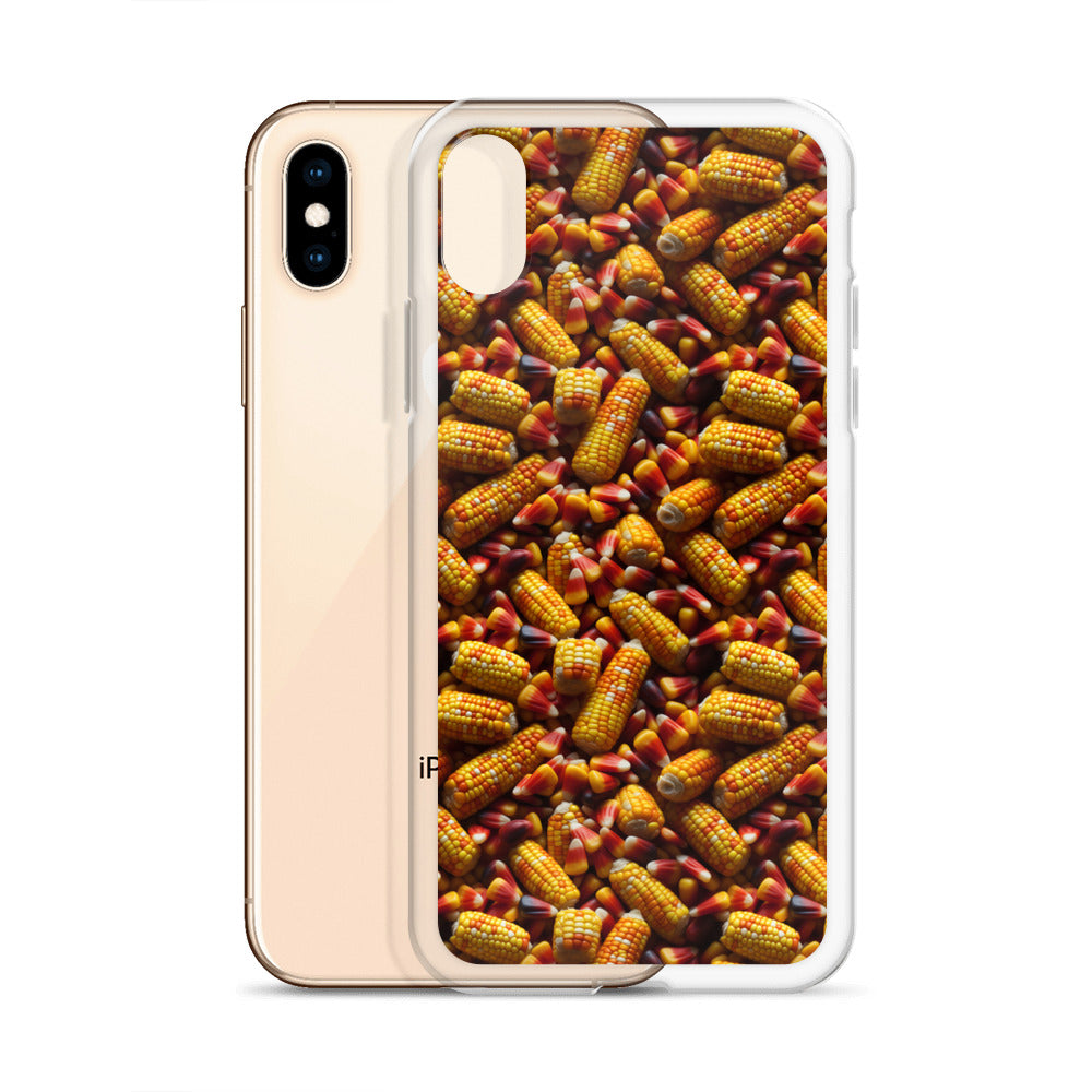 Clear Case for iPhone® Halloween Candy Corn