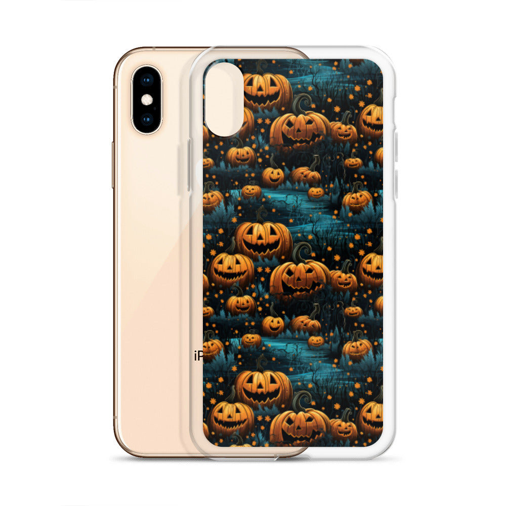 Clear Case for iPhone® Halloween Pumpkin Patch