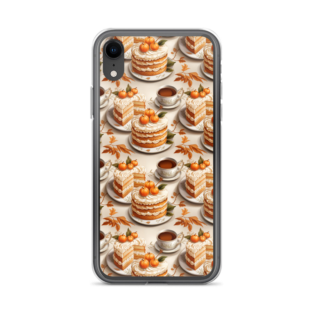 Clear Case for iPhone® Fall Fashion Autumn Spice and Pumpkin Pie