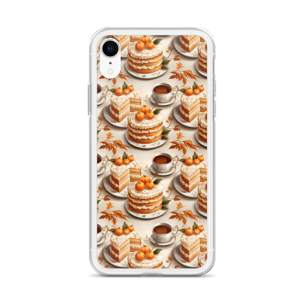 Clear Case for iPhone® Fall Fashion Autumn Spice and Pumpkin Pie