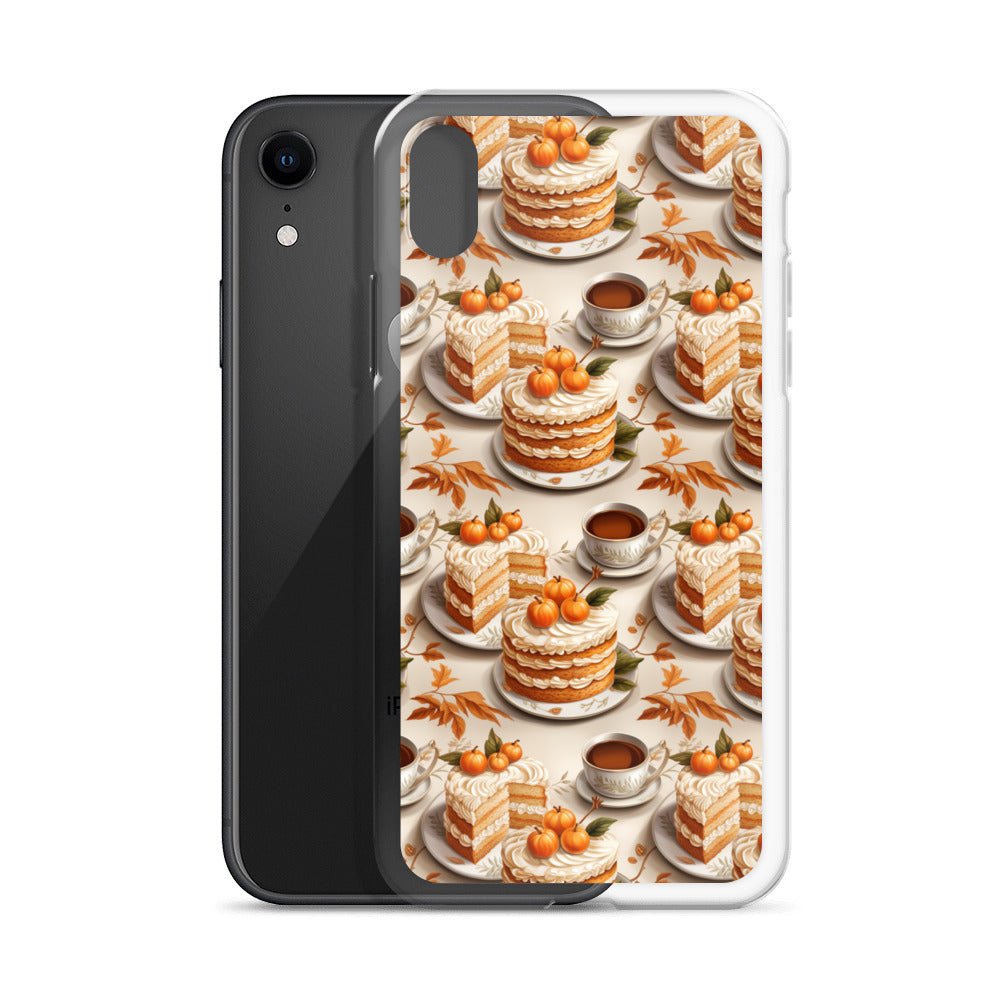 Clear Case for iPhone® Fall Fashion Autumn Spice and Pumpkin Pie