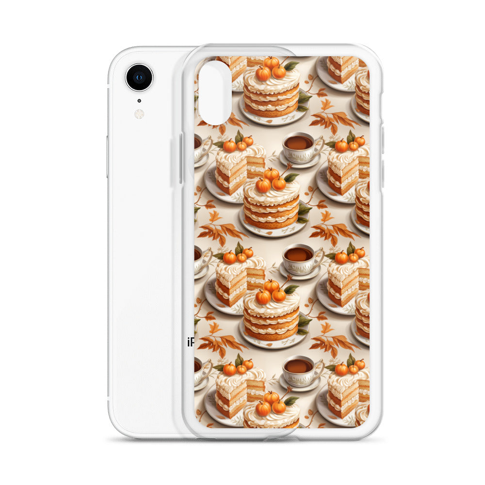 Clear Case for iPhone® Fall Fashion Autumn Spice and Pumpkin Pie