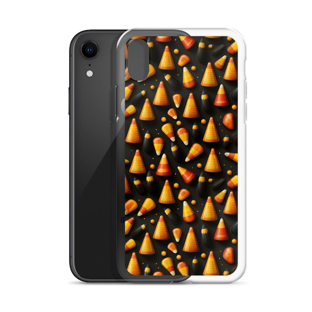 Clear Case for iPhone® Halloween Candy Corn #2