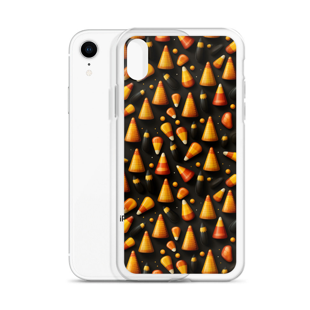 Clear Case for iPhone® Halloween Candy Corn #2