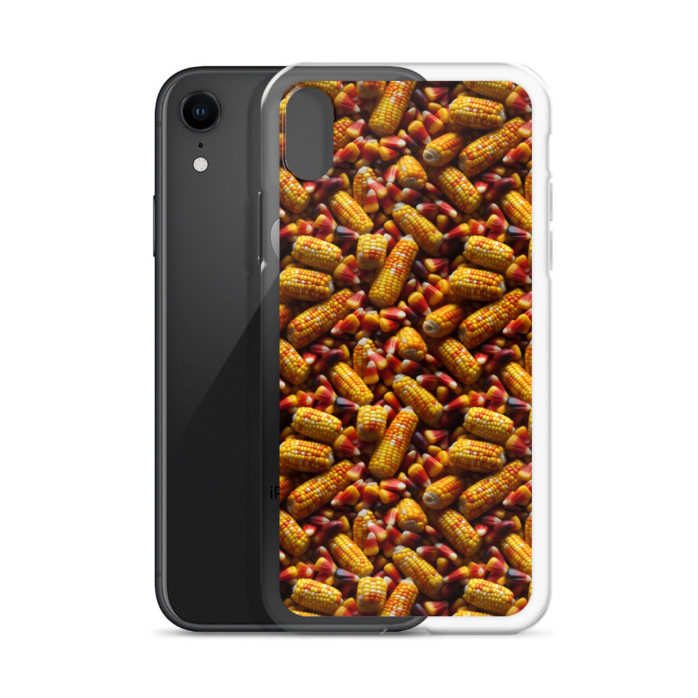 Clear Case for iPhone® Halloween Candy Corn