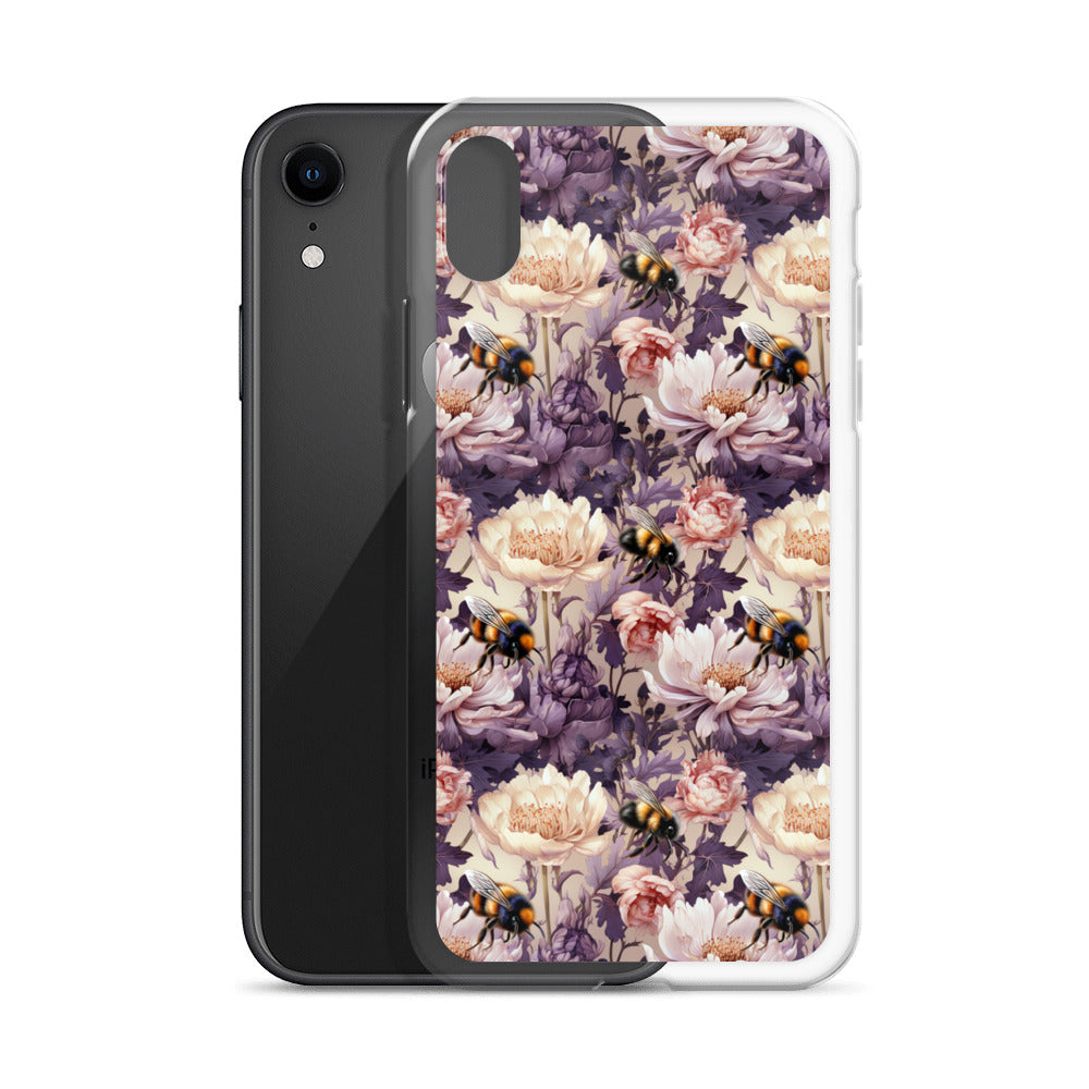 Clear Case for iPhone® Floral Bee #51