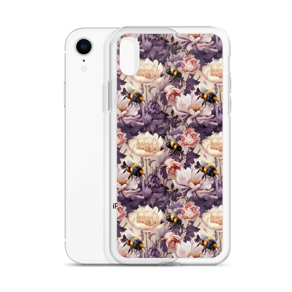 Clear Case for iPhone® Floral Bee #51