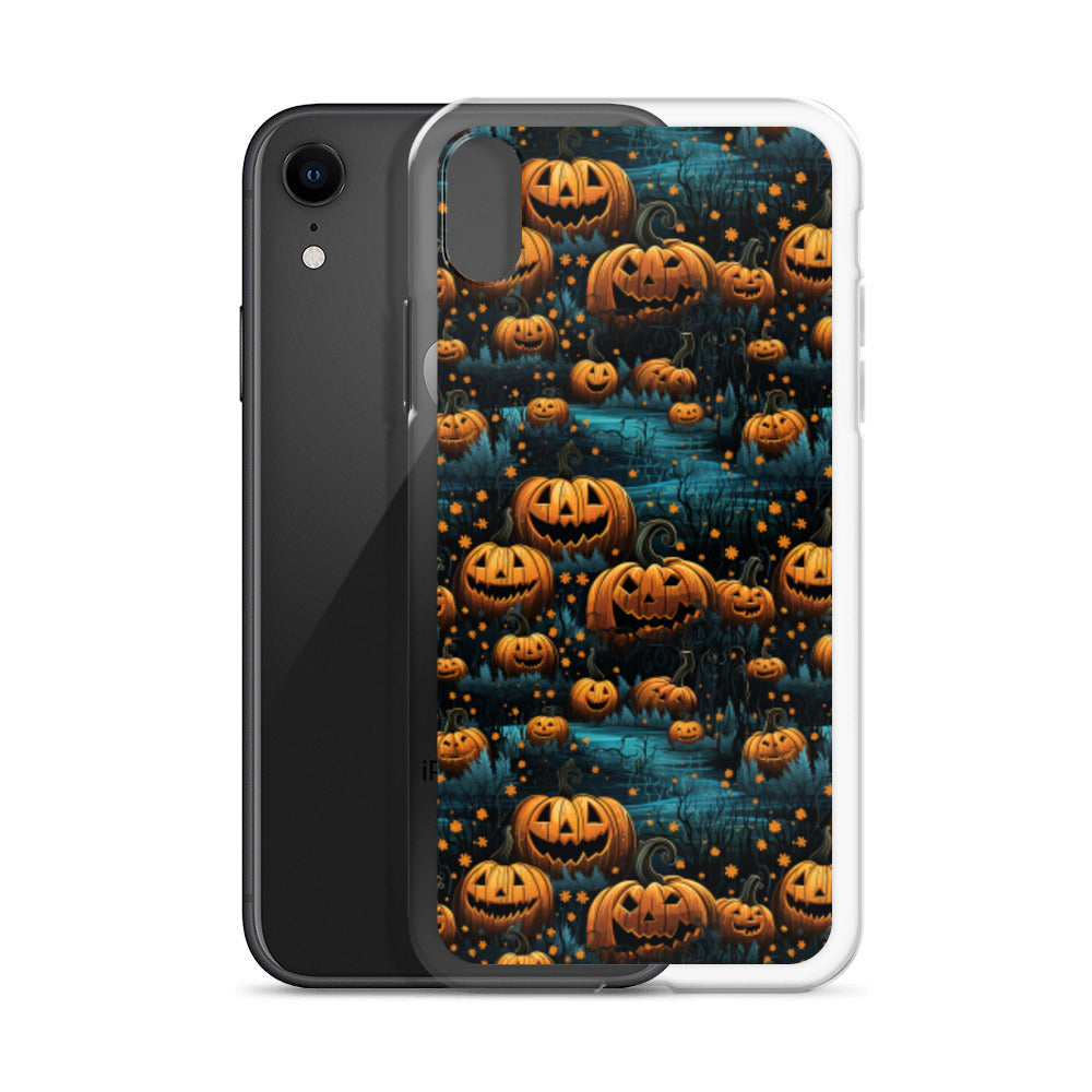 Clear Case for iPhone® Halloween Pumpkin Patch