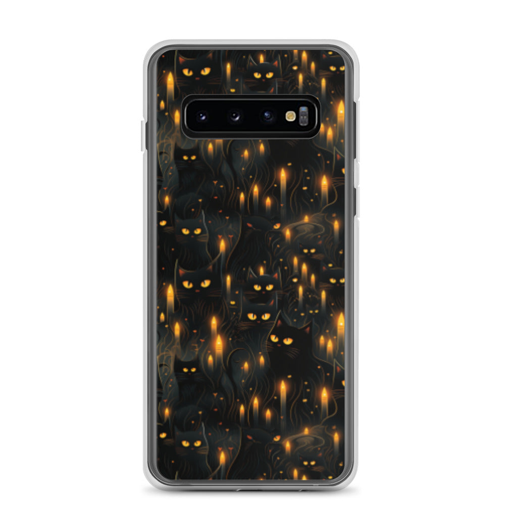Clear Case for Samsung® Halloween Sinister Black Cats