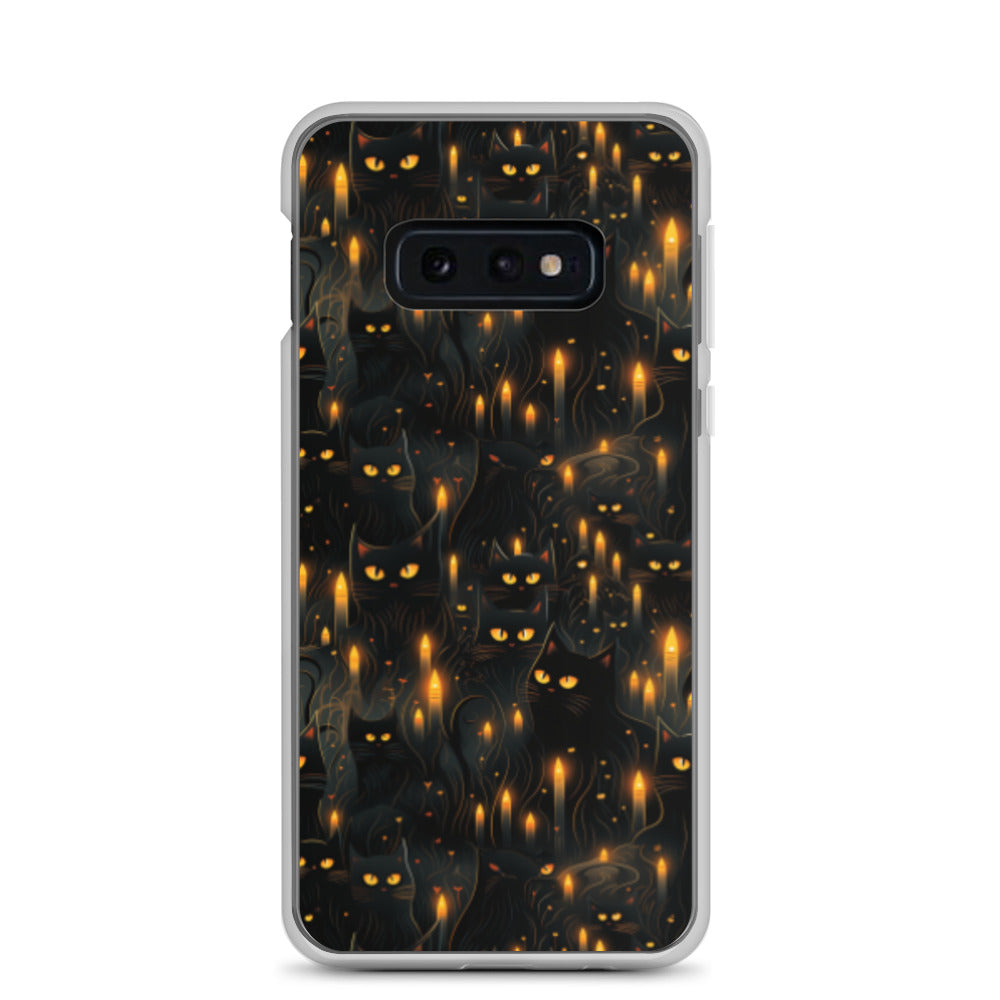 Clear Case for Samsung® Halloween Sinister Black Cats