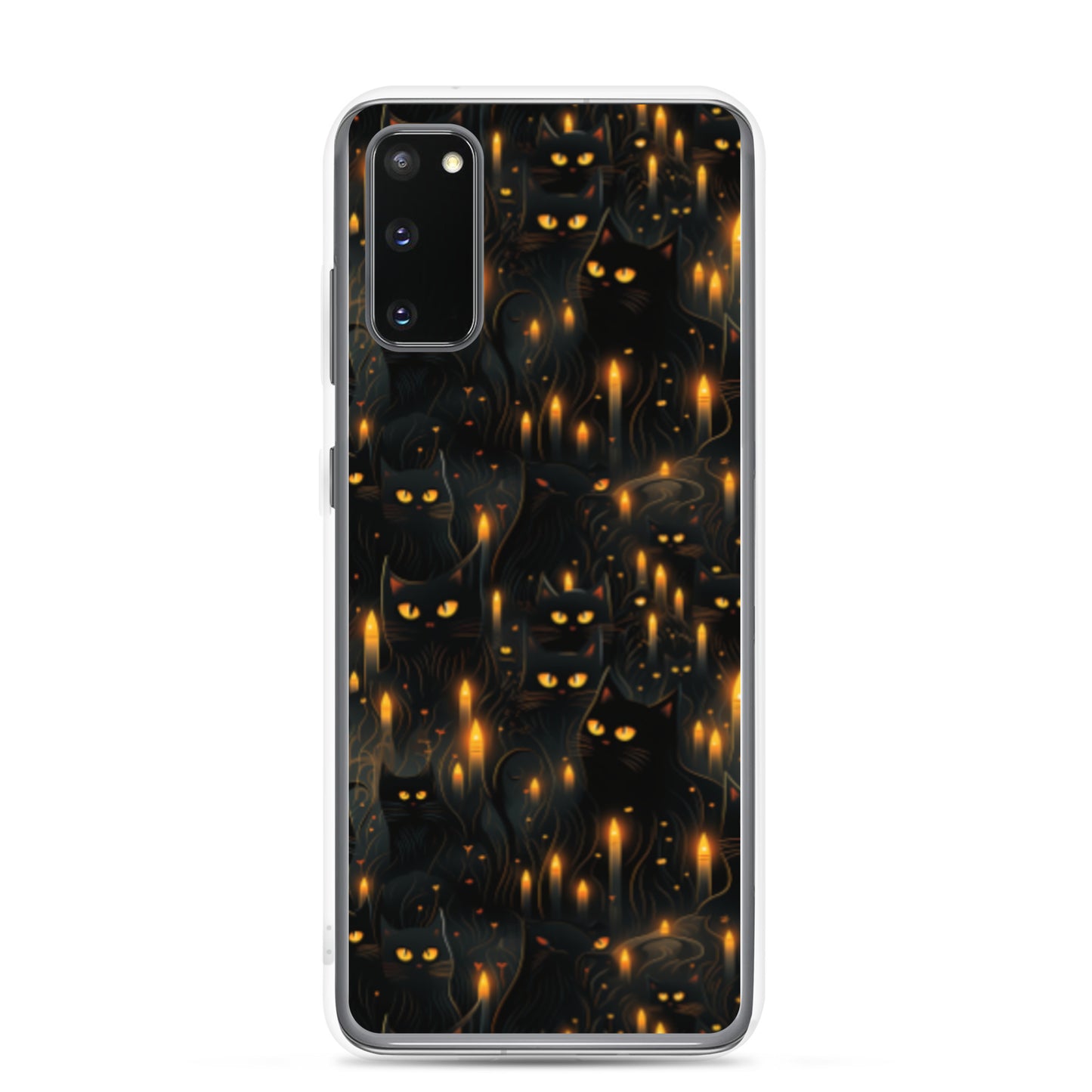 Clear Case for Samsung® Halloween Sinister Black Cats