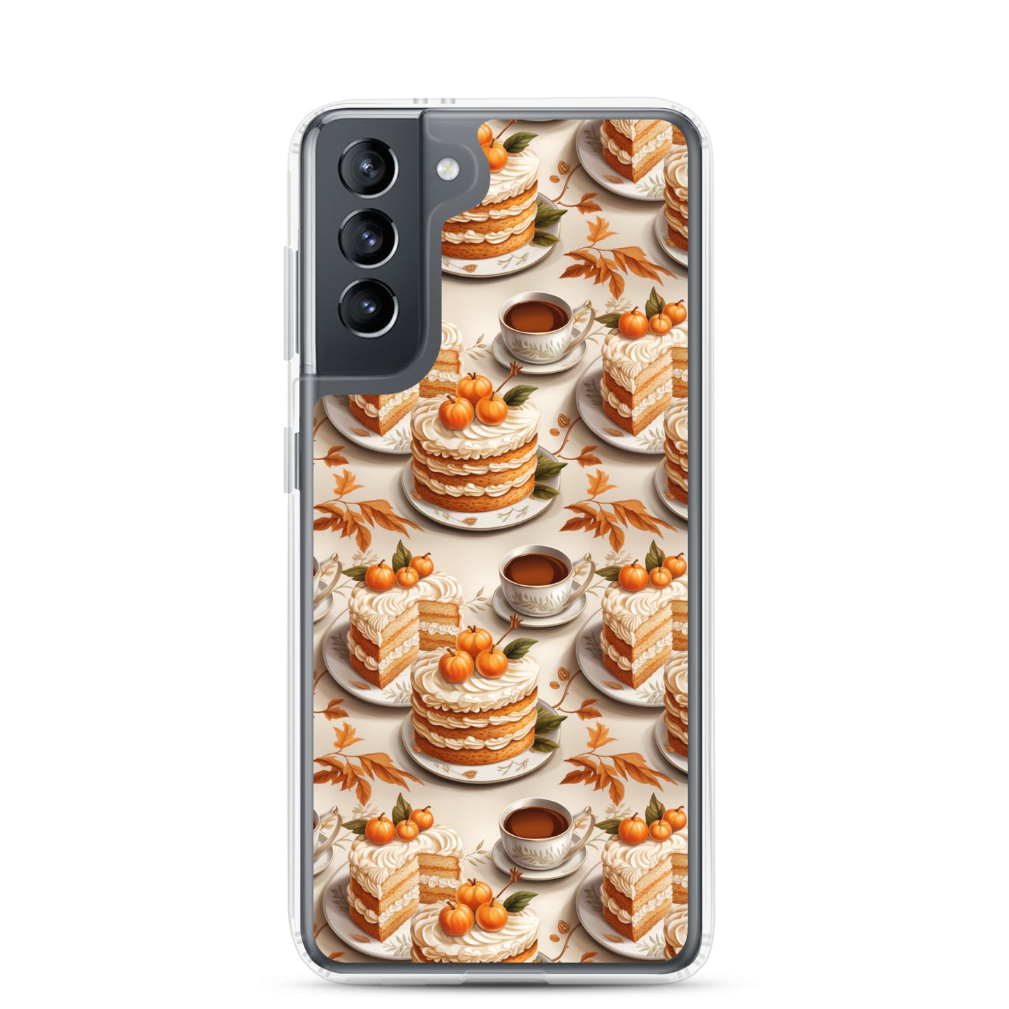 Clear Case for Samsung® Fall Fashion Autumn Spice and Pumpkin Pie