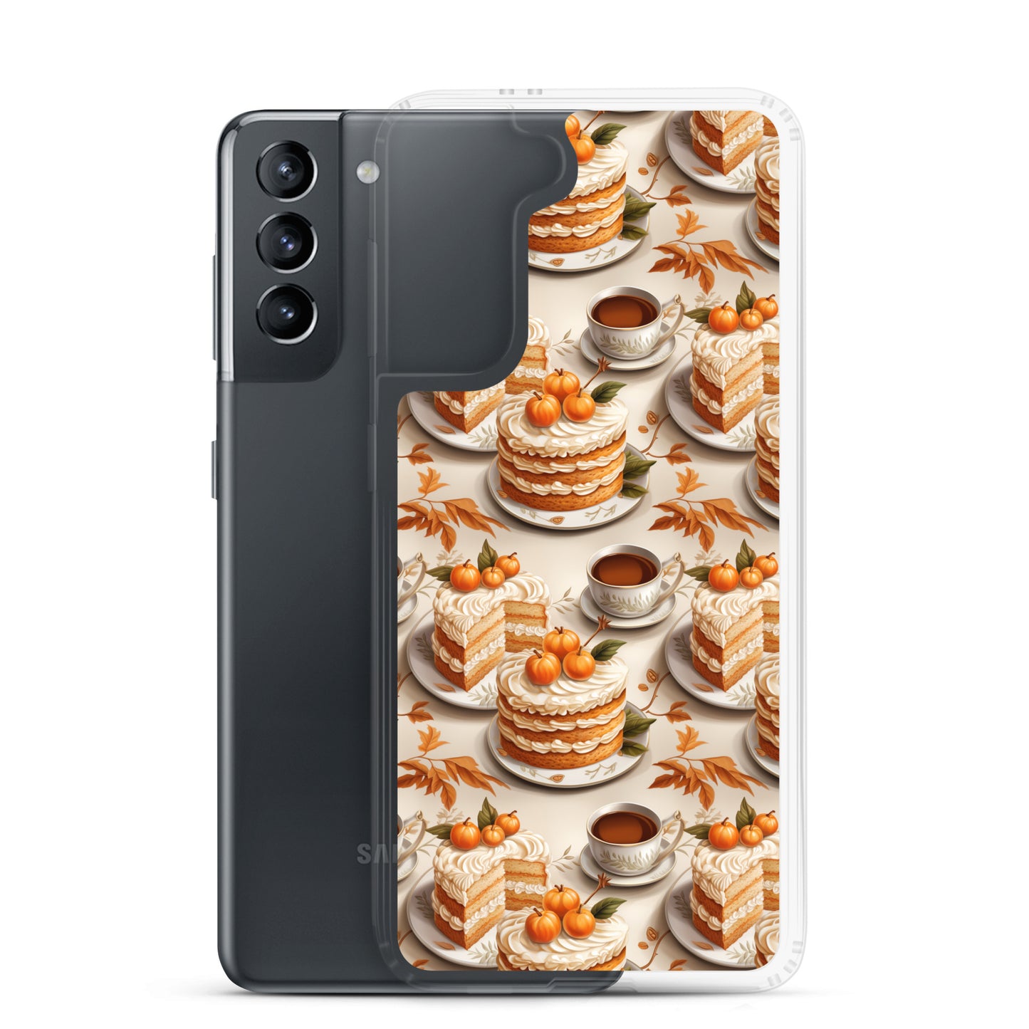 Clear Case for Samsung® Fall Fashion Autumn Spice and Pumpkin Pie