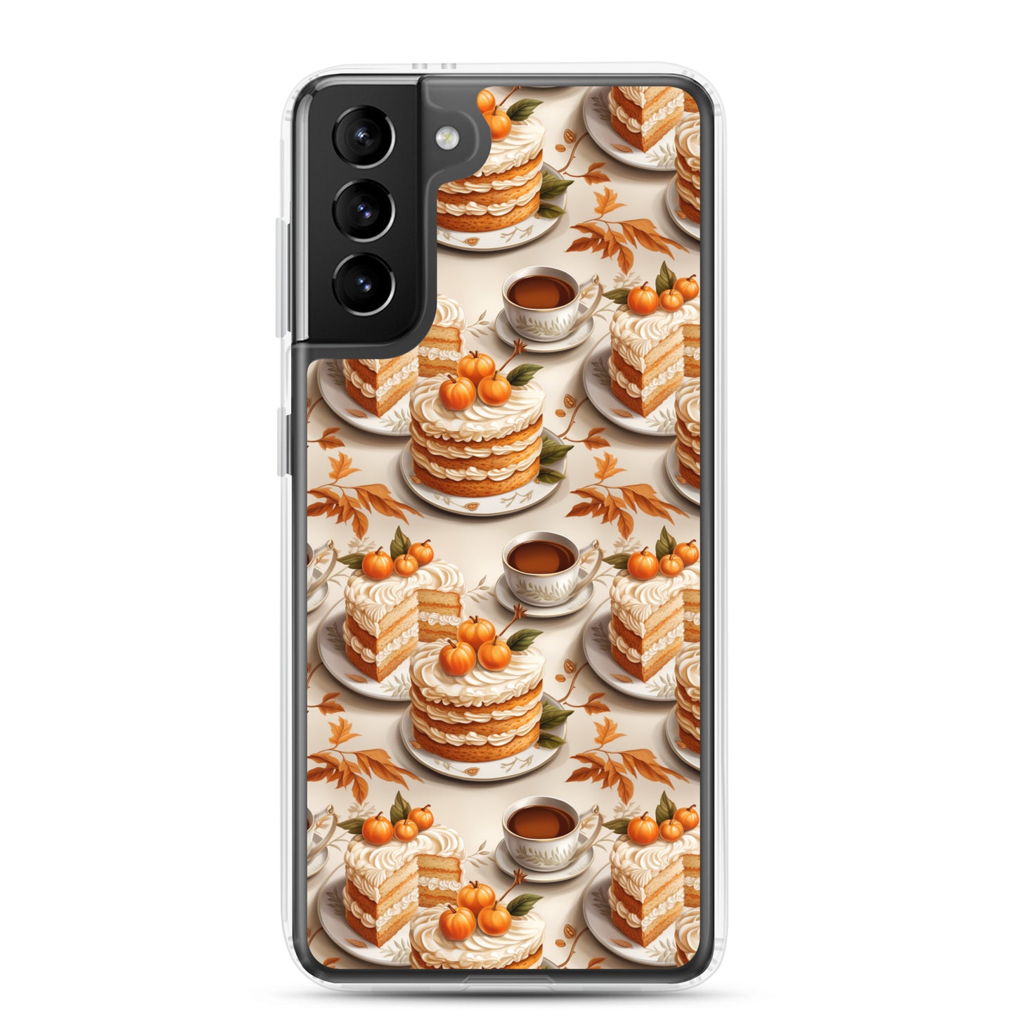 Clear Case for Samsung® Fall Fashion Autumn Spice and Pumpkin Pie
