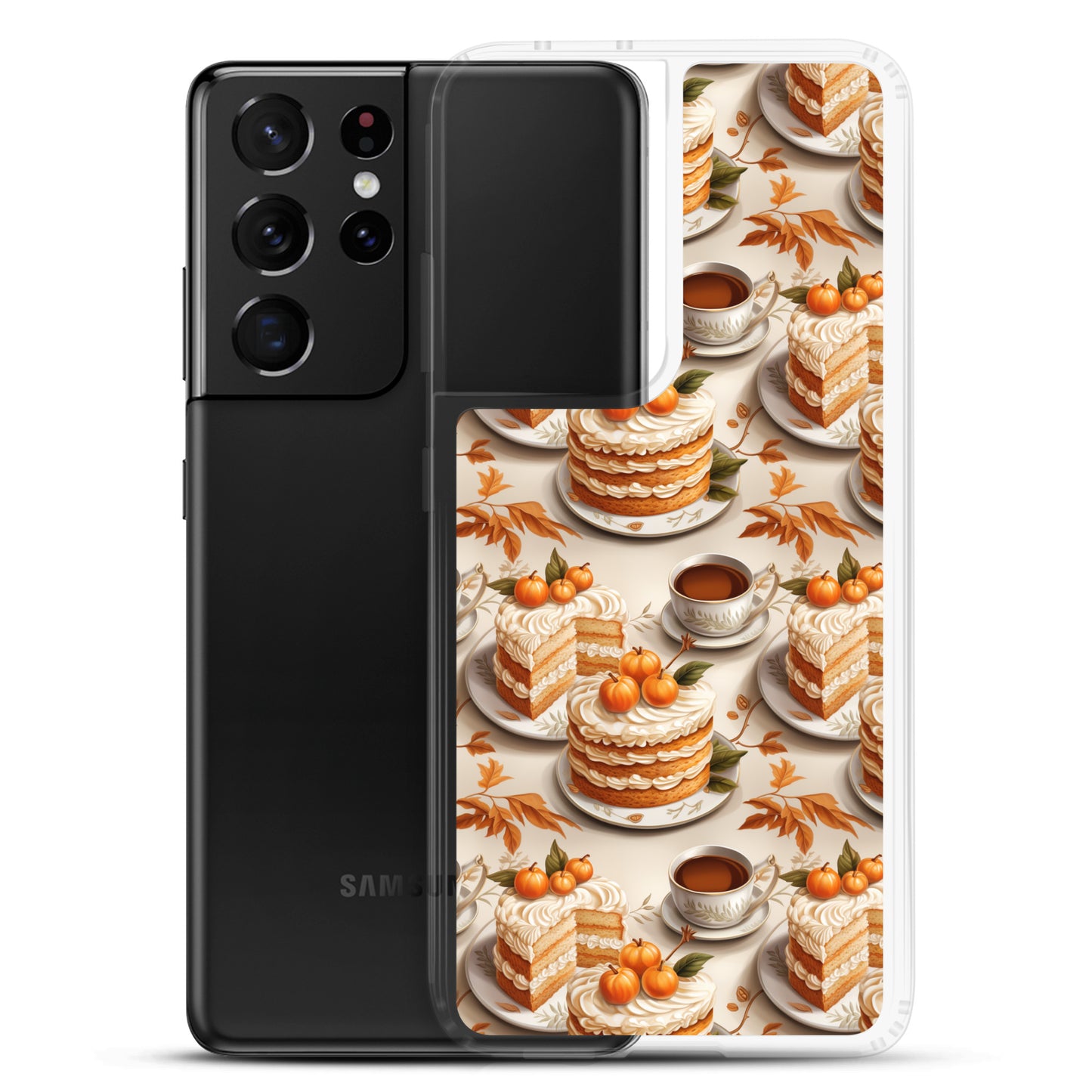 Clear Case for Samsung® Fall Fashion Autumn Spice and Pumpkin Pie