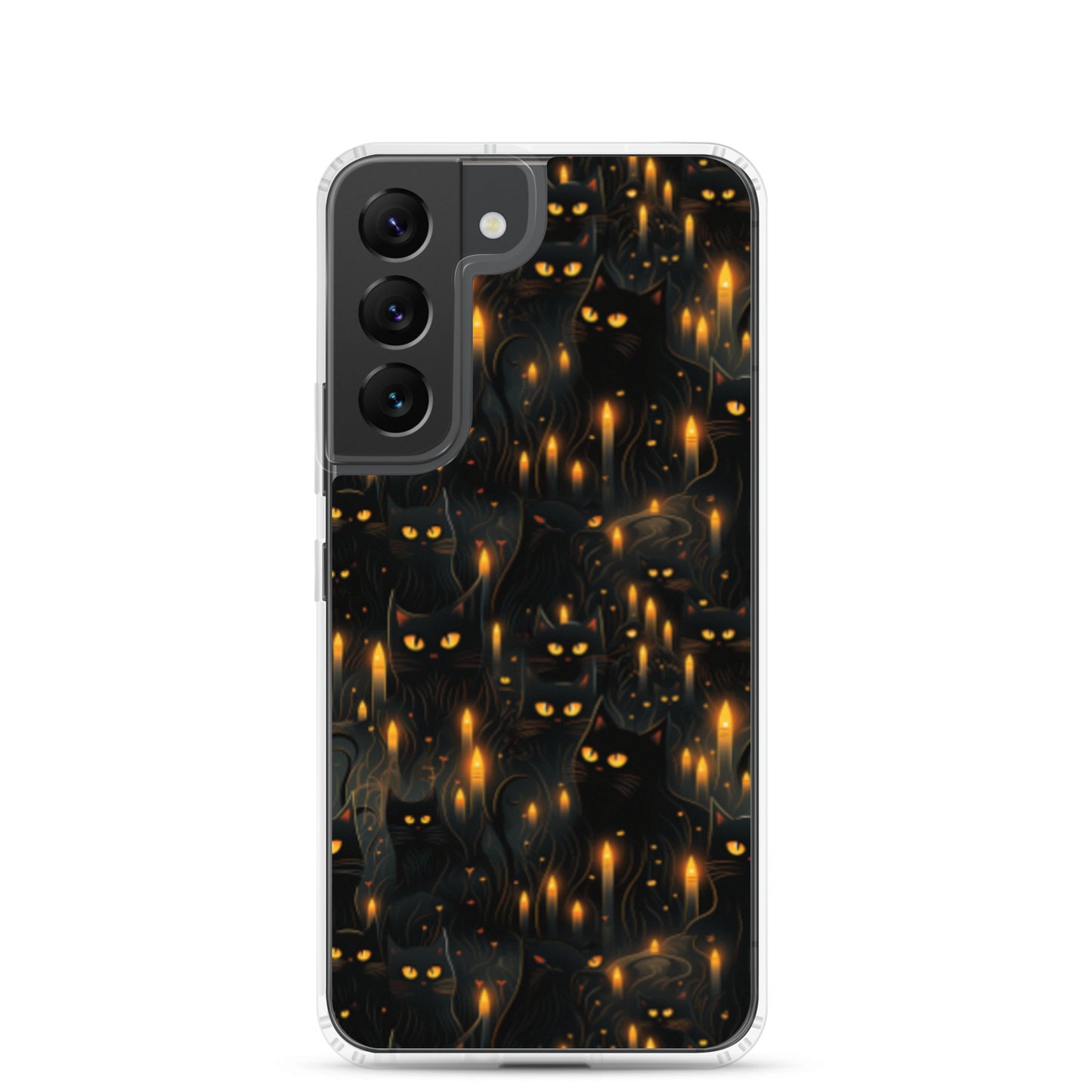 Clear Case for Samsung® Halloween Sinister Black Cats