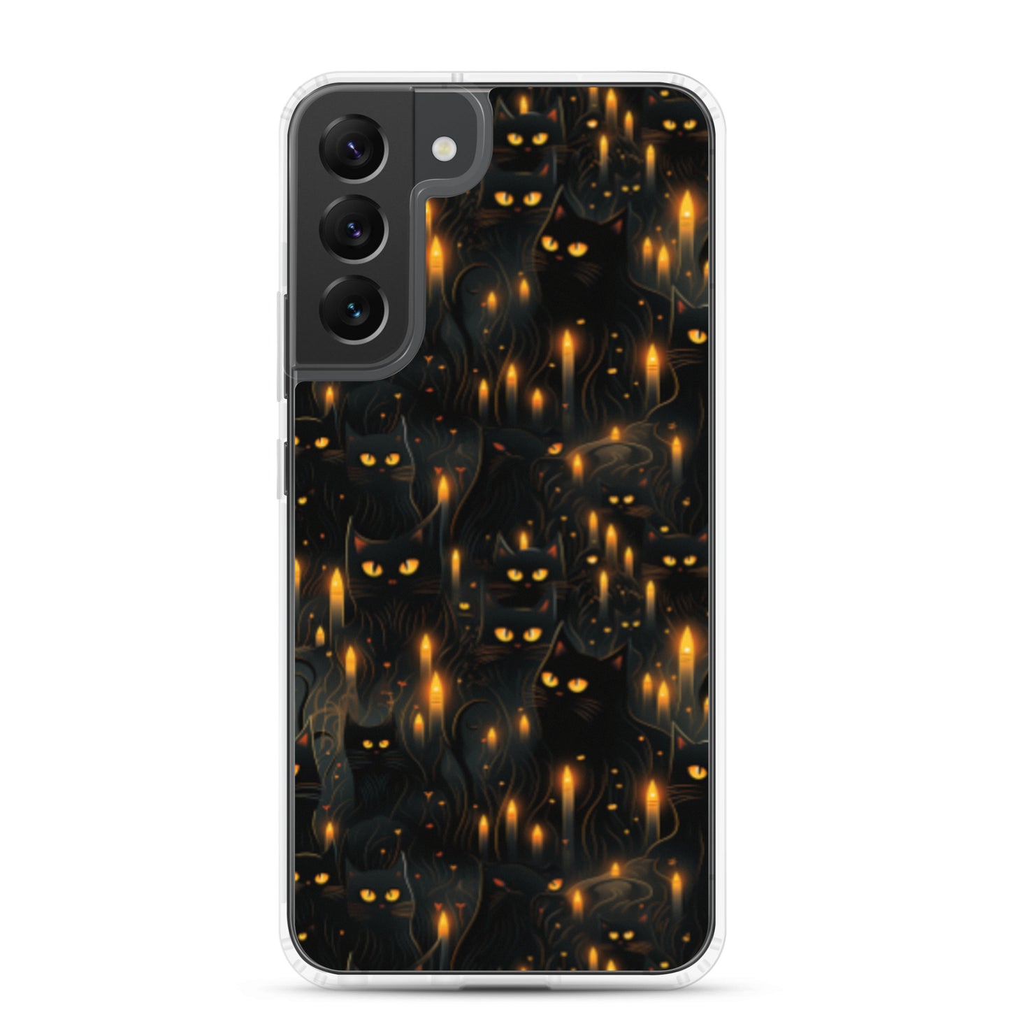 Clear Case for Samsung® Halloween Sinister Black Cats