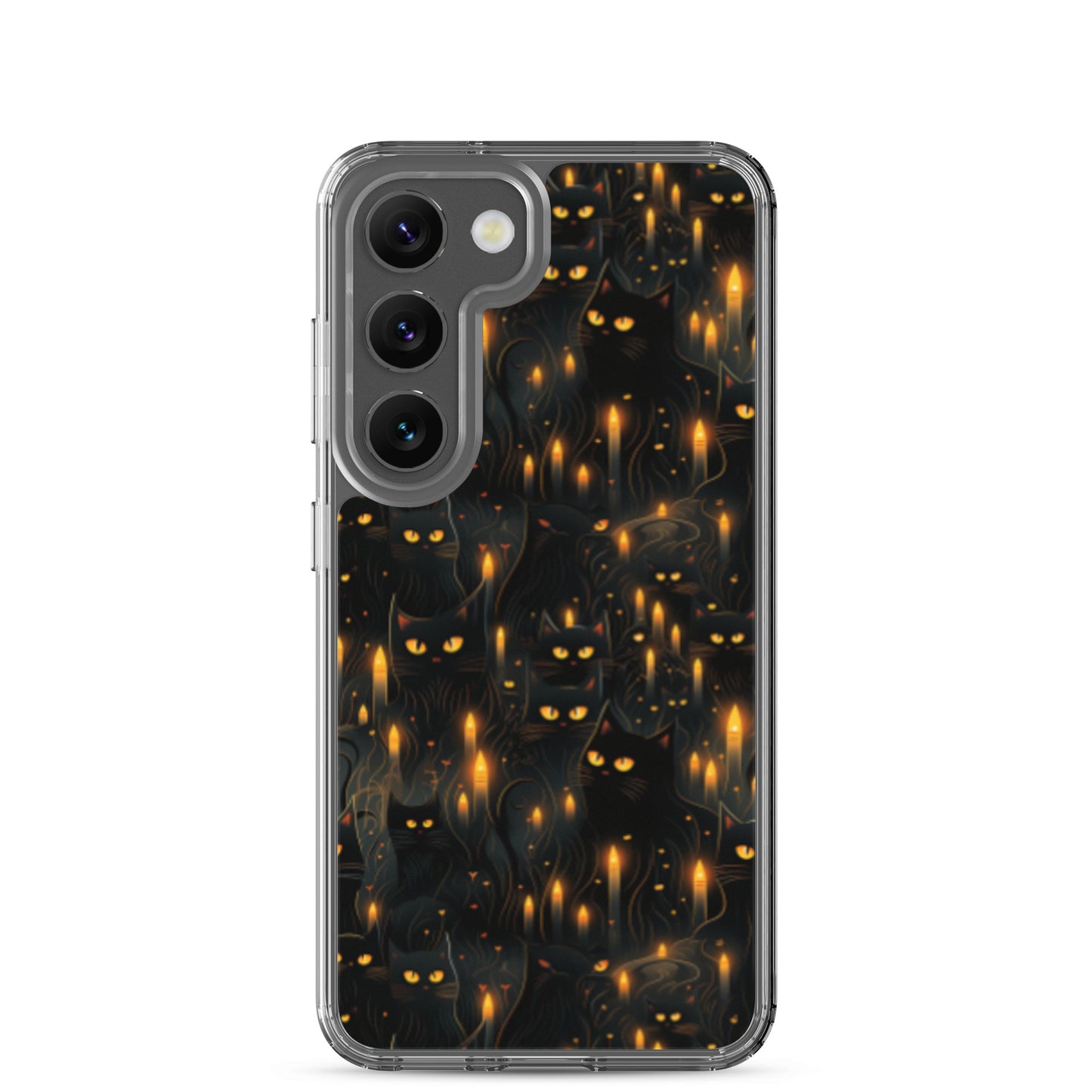 Clear Case for Samsung® Halloween Sinister Black Cats