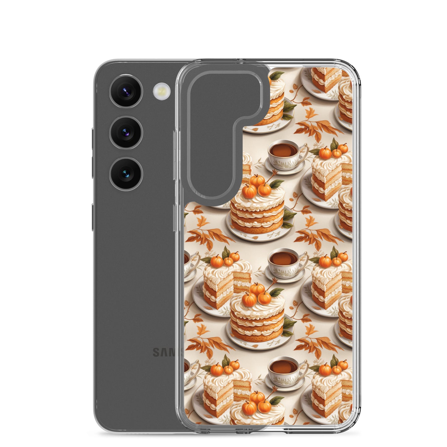 Clear Case for Samsung® Fall Fashion Autumn Spice and Pumpkin Pie