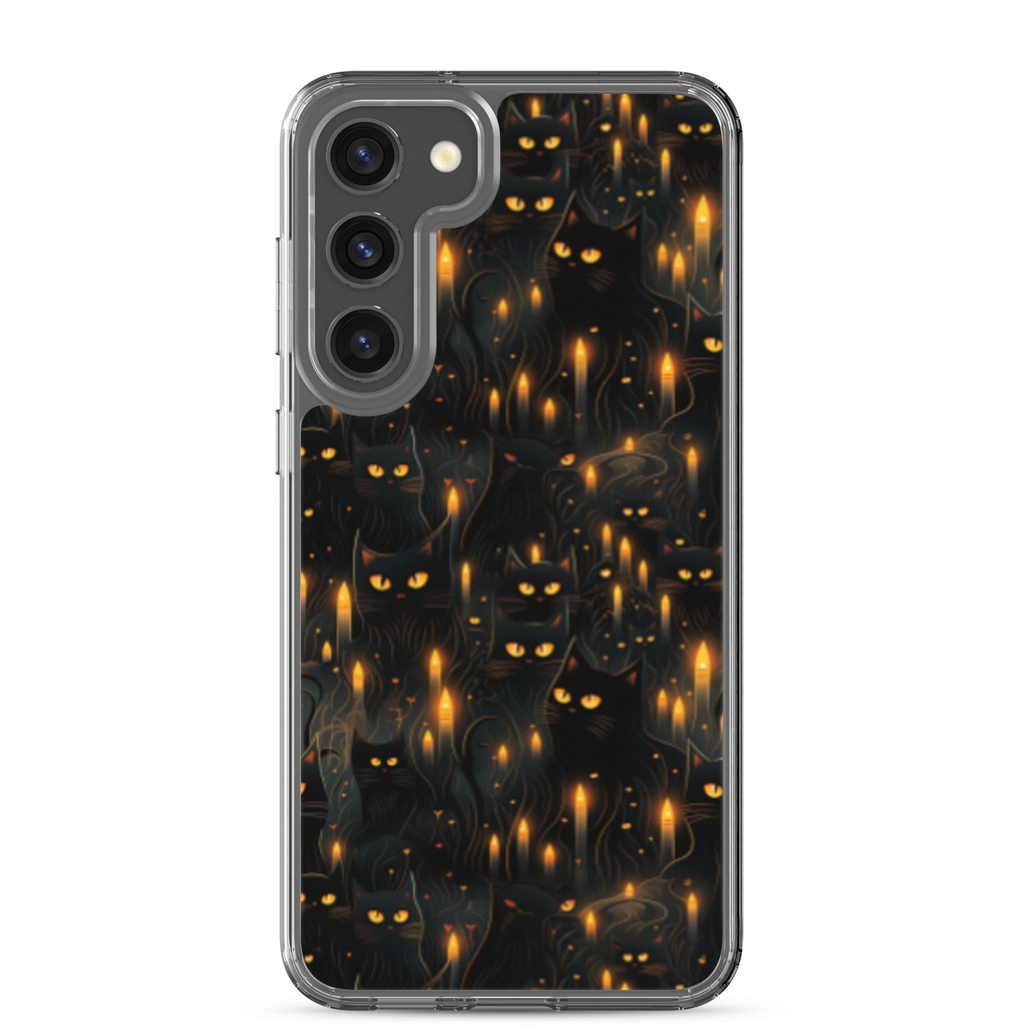 Clear Case for Samsung® Halloween Sinister Black Cats