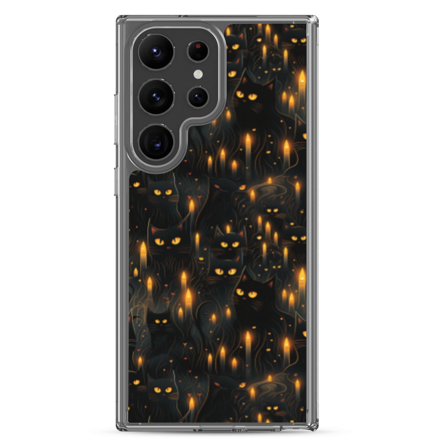 Clear Case for Samsung® Halloween Sinister Black Cats