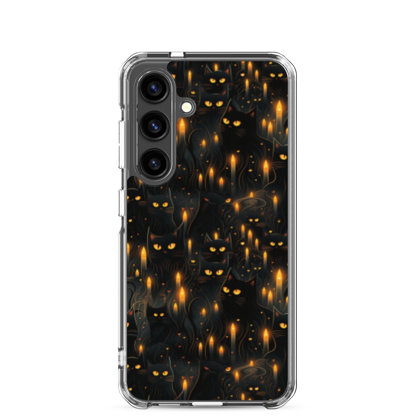 Clear Case for Samsung® Halloween Sinister Black Cats