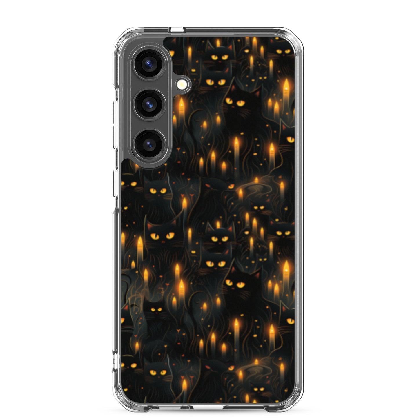 Clear Case for Samsung® Halloween Sinister Black Cats