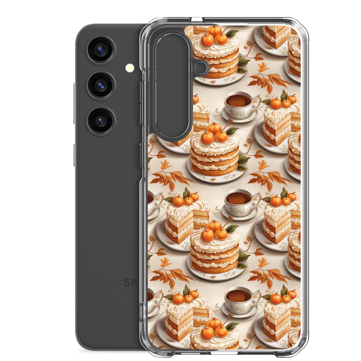 Clear Case for Samsung® Fall Fashion Autumn Spice and Pumpkin Pie