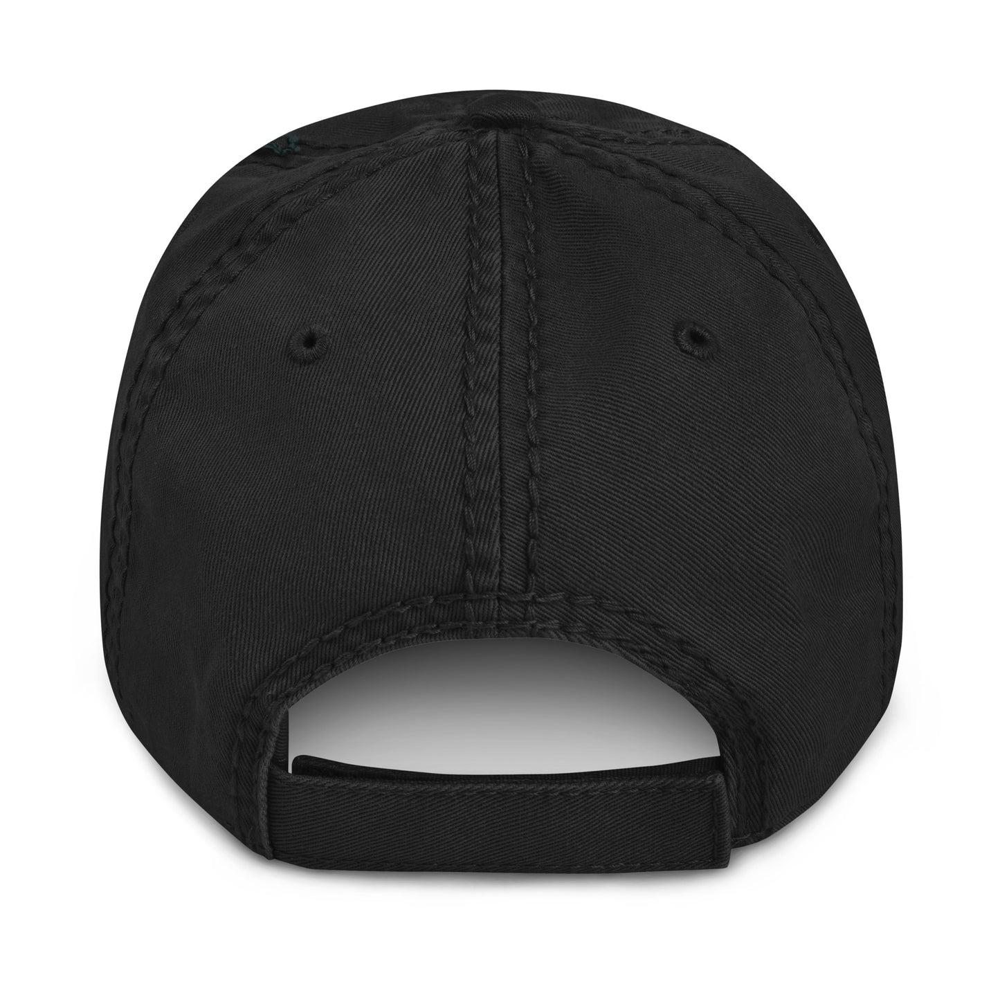 Distressed Dad Hat Polluted World Logo