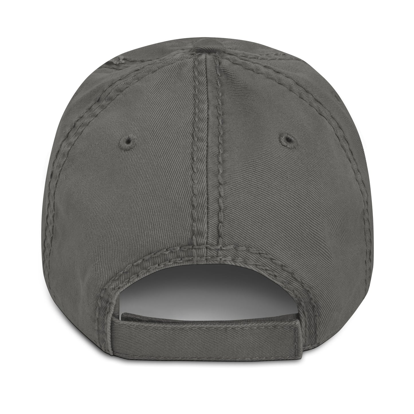 Distressed Dad Hat Polluted World Logo