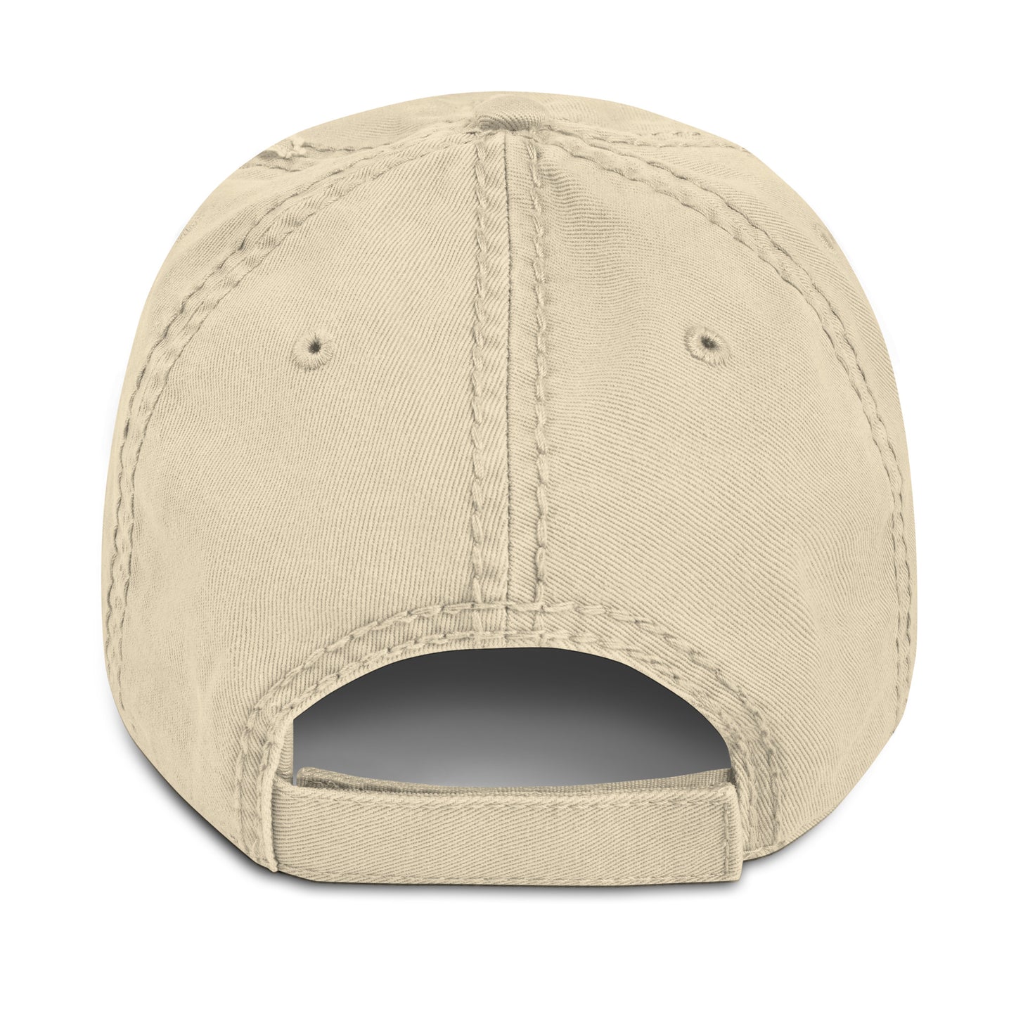 Distressed Dad Hat Polluted World Logo