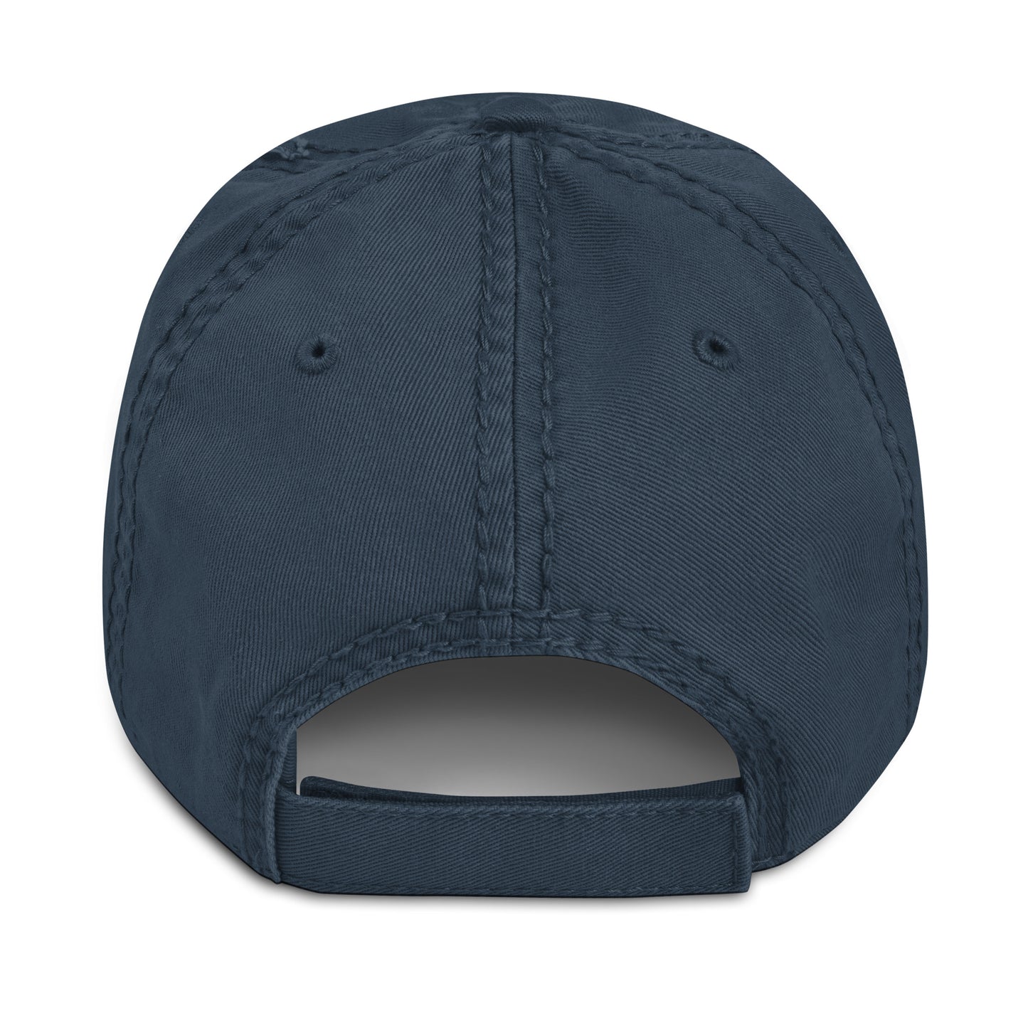Distressed Dad Hat Polluted World Logo